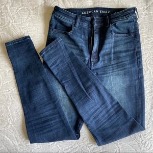 American Eagle Hi-Rise Jegging Dark Wash Jeans